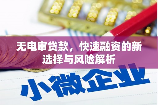 雨山无电审贷款，快速融资的新选择与风险解析