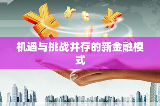 台东机遇与挑战并存的新金融模式