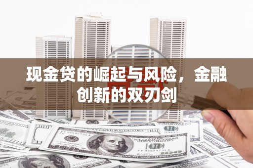 甘谷现金贷的崛起与风险，金融创新的双刃剑