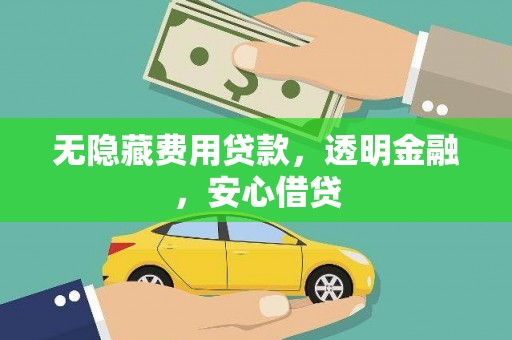 柳营无隐藏费用贷款，透明金融，安心借贷
