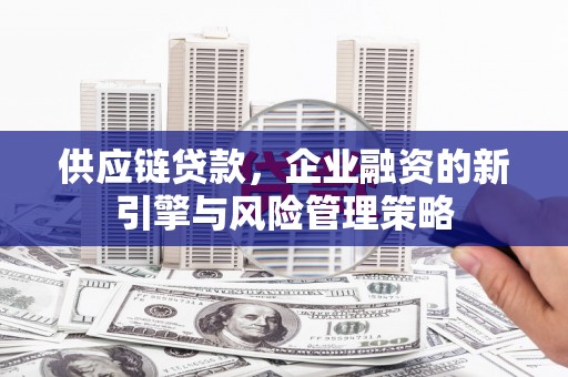 越秀供应链贷款，企业融资的新引擎与风险管理策略