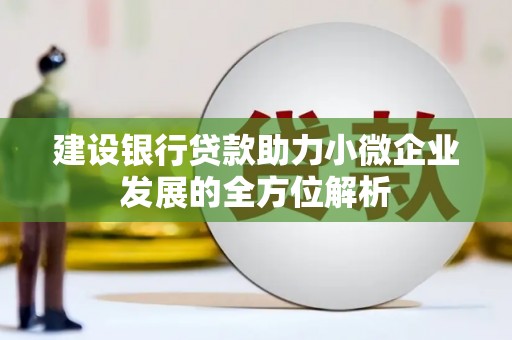 淮安建设银行贷款助力小微企业发展的全方位解析
