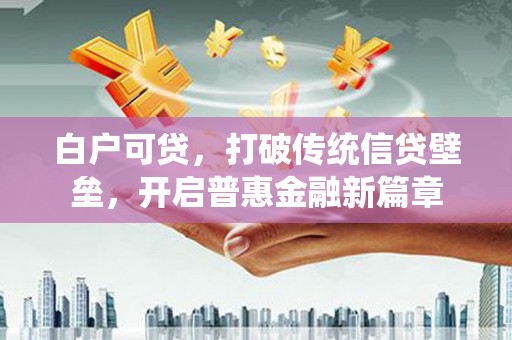 天元白户可贷，打破传统信贷壁垒，开启普惠金融新篇章